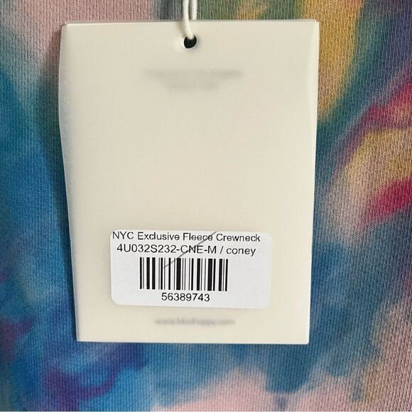 Madhappy NYC New York Exclusive Tie Dye Unisex Fleece Sweatshirt Multi Color NEW - Picture 6 of 9